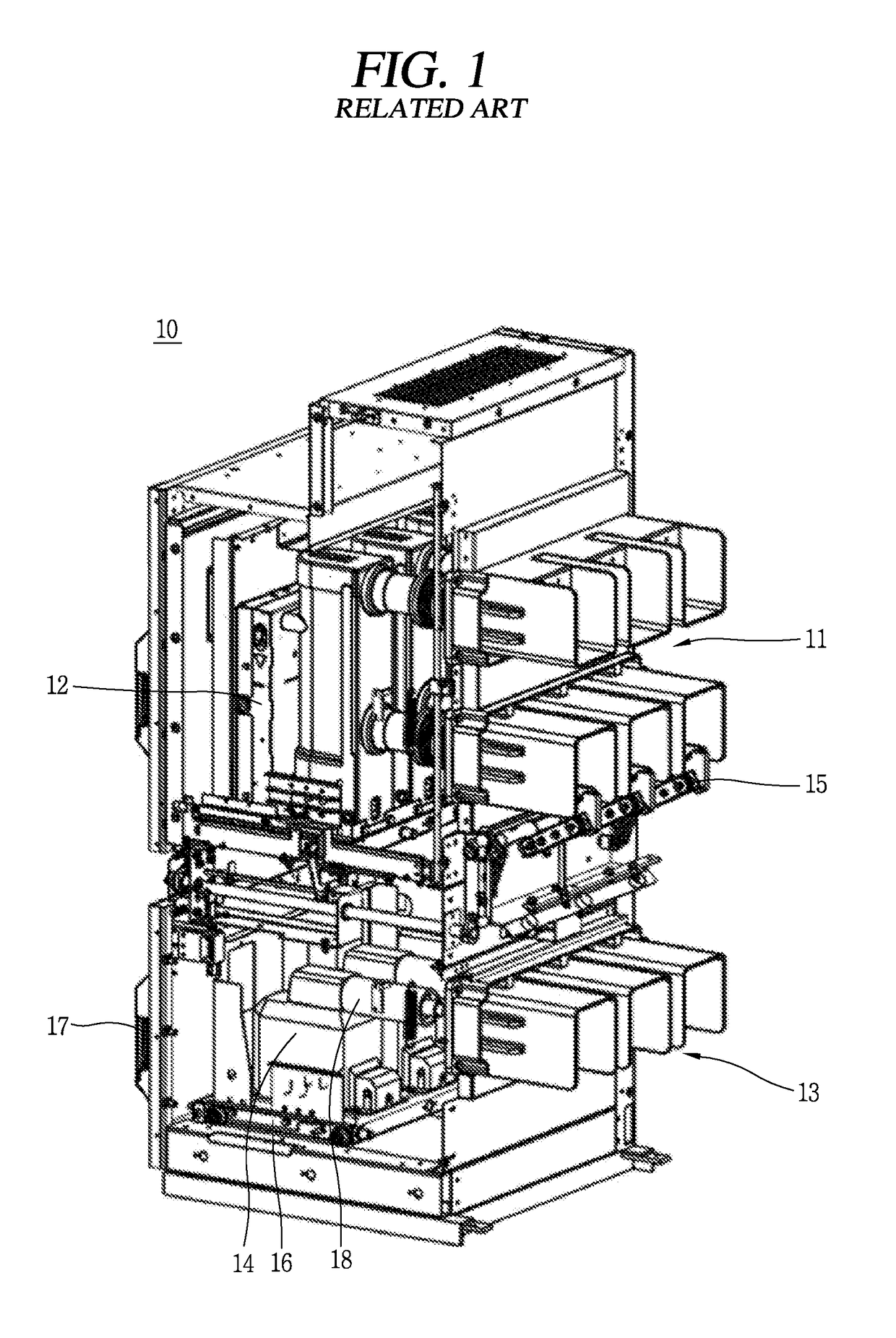 Switchboard with position-indicating apparatus