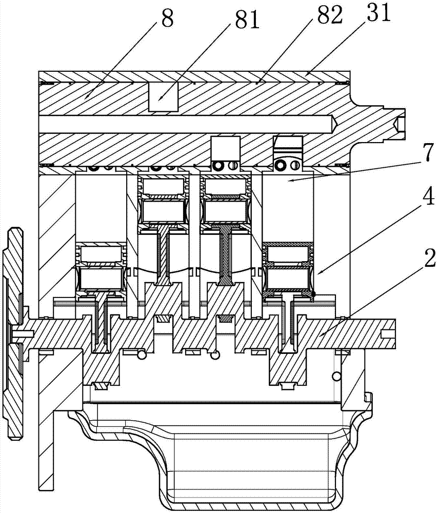 Rotary shaft type gas valve engine