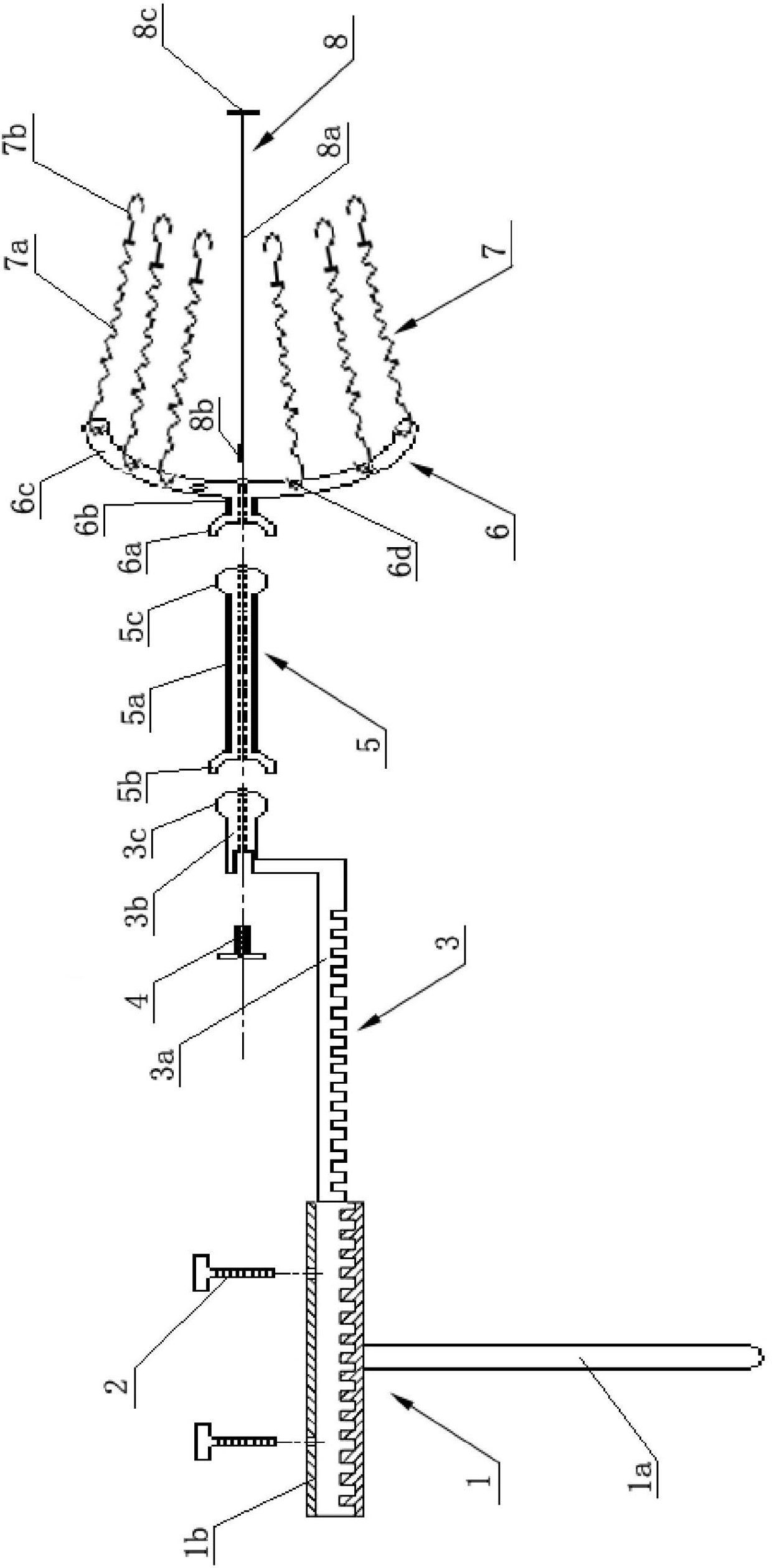 Fixed drag hook for radical operation of breast