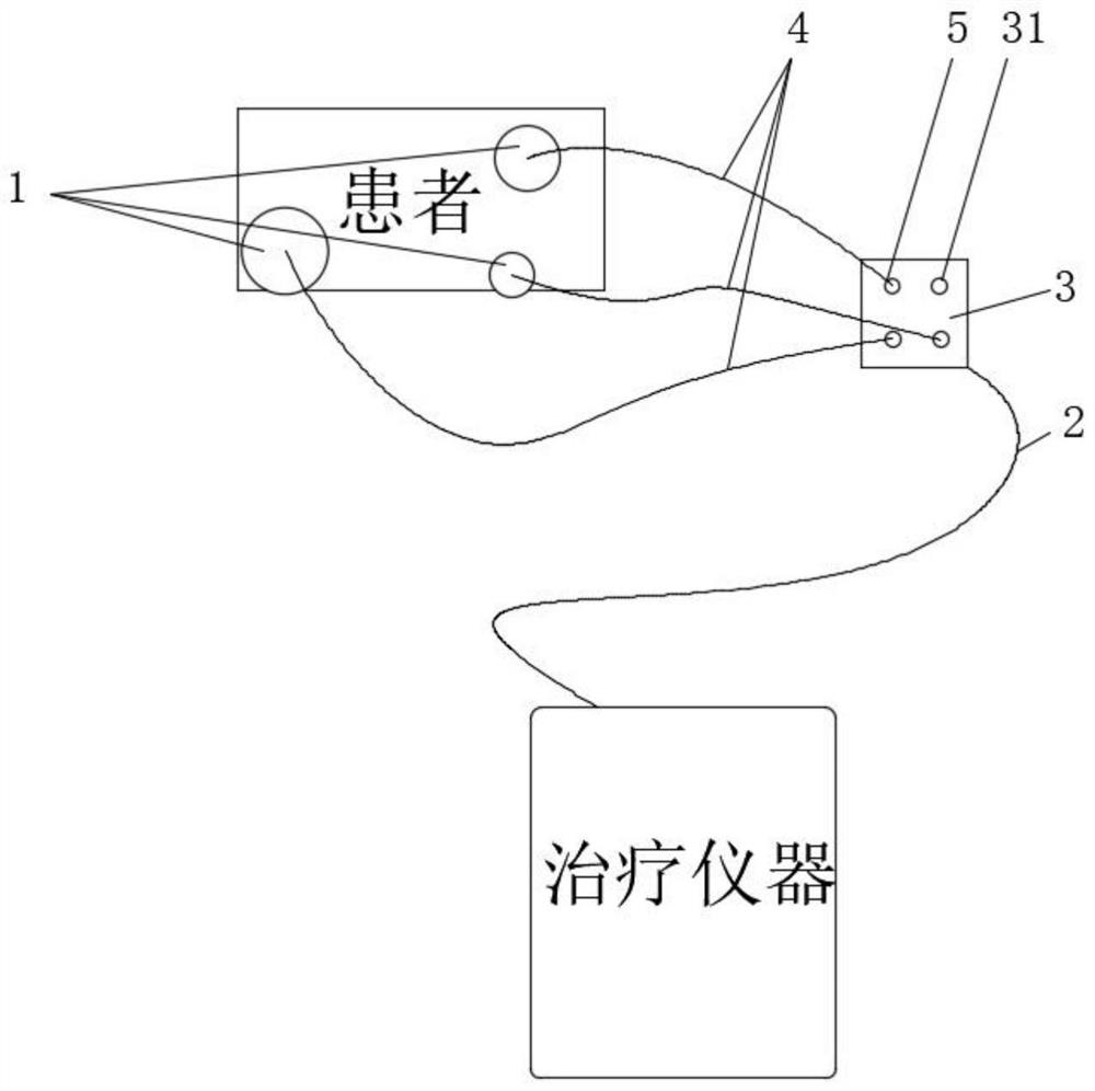 Lead-out structure of negative pressure coupling electric field dressing