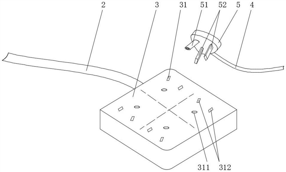 Lead-out structure of negative pressure coupling electric field dressing