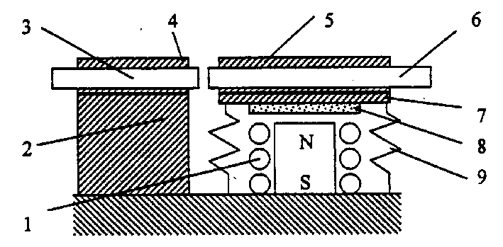 Electromagnetic drive dislocation micromechanical variable light attenuator