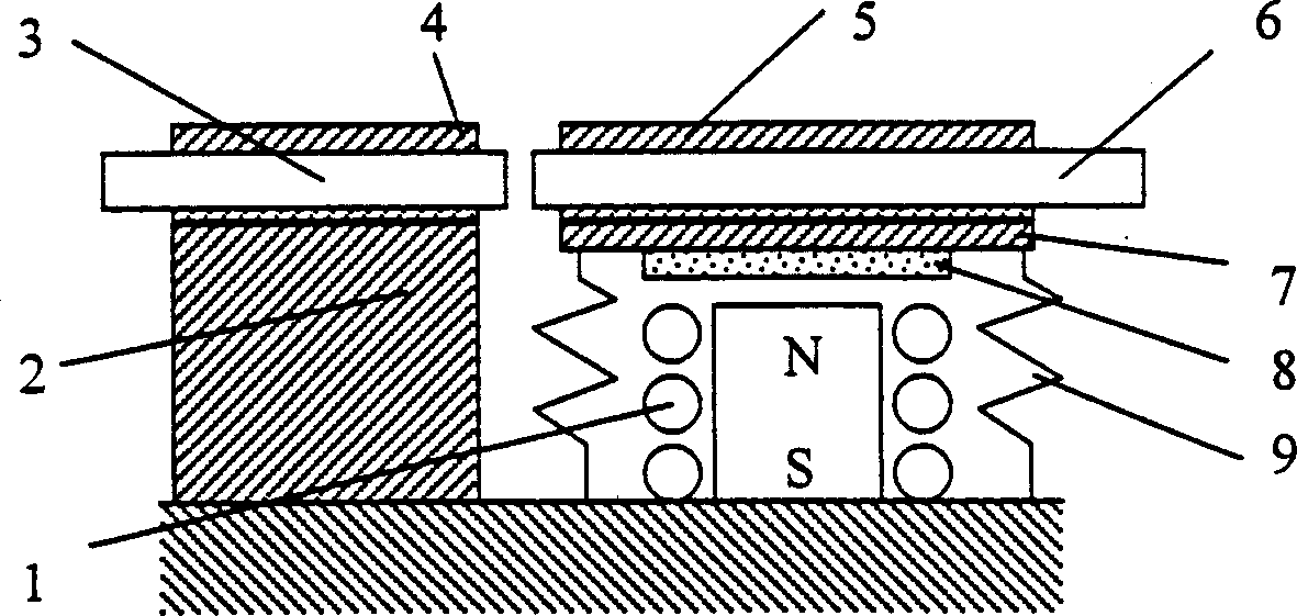 Electromagnetic drive dislocation micromechanical variable light attenuator