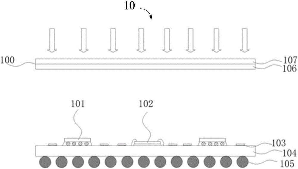 Chip packaging structure and manufacturing method therefor