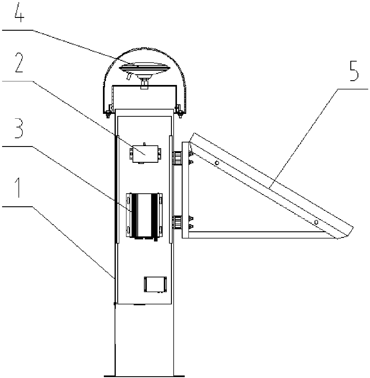 High-precision BeiDou monitoring pile with electronic gyroscope integrated