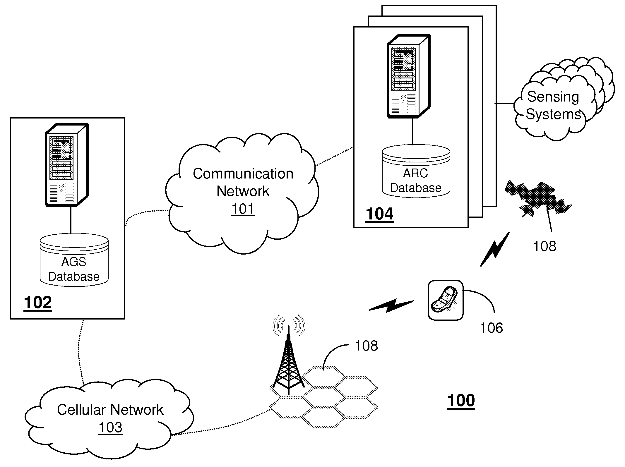 System for submitting alert notices to mobile communication devices