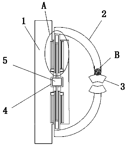 Power intelligent temperature measuring clip