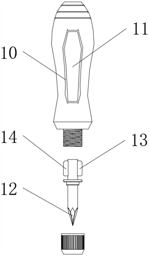 Medical arc-blade needle knife for treating tenosynovitis