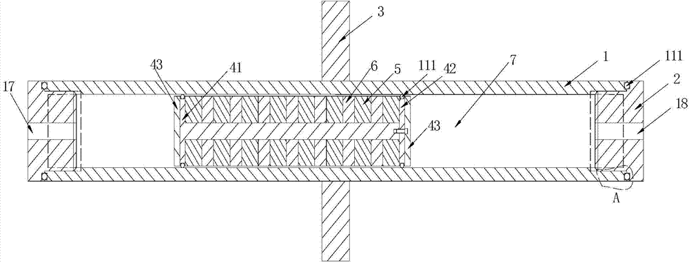 Magnetic rod with movable magnets and iron removal device applying magnetic rod