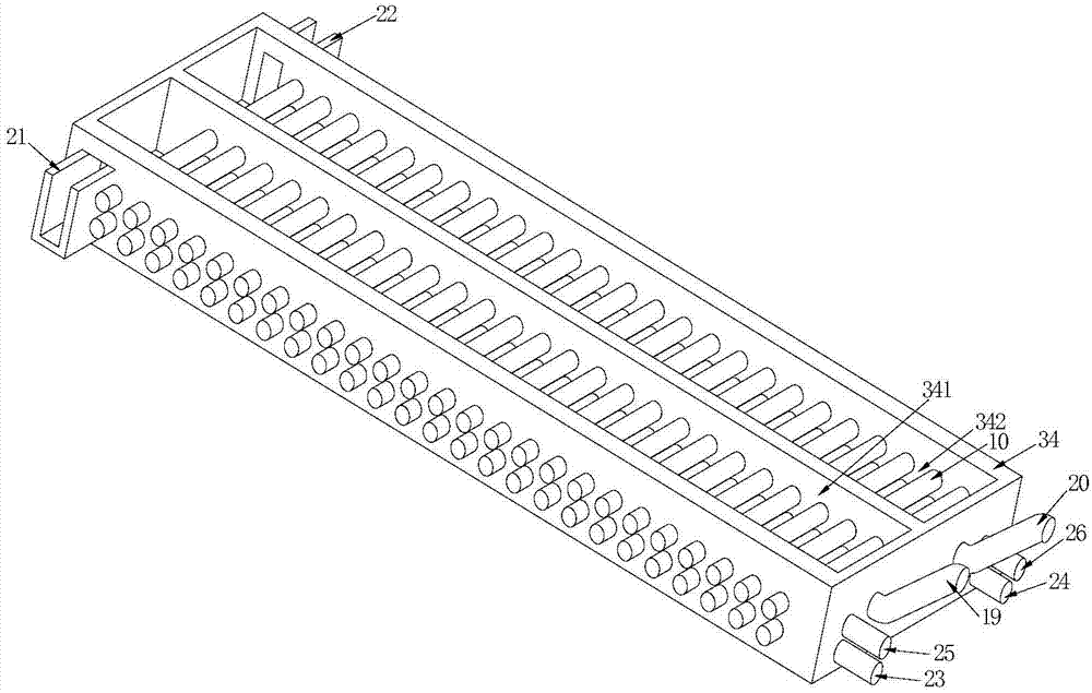 Magnetic rod with movable magnets and iron removal device applying magnetic rod