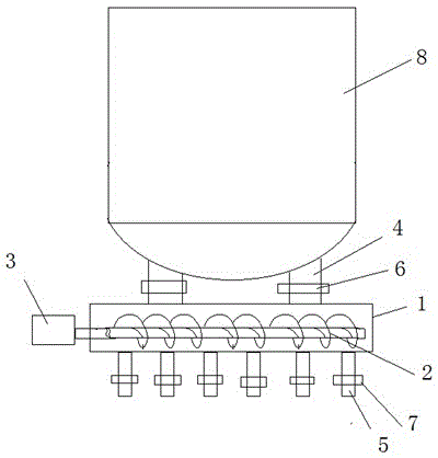 Canning and discharging device