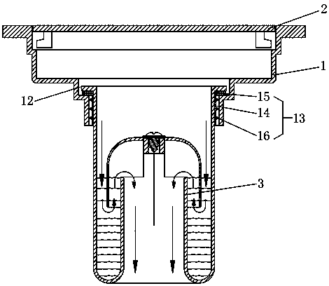 Stink-leaking prevention device and floor drain with stink-leaking prevention device thereof