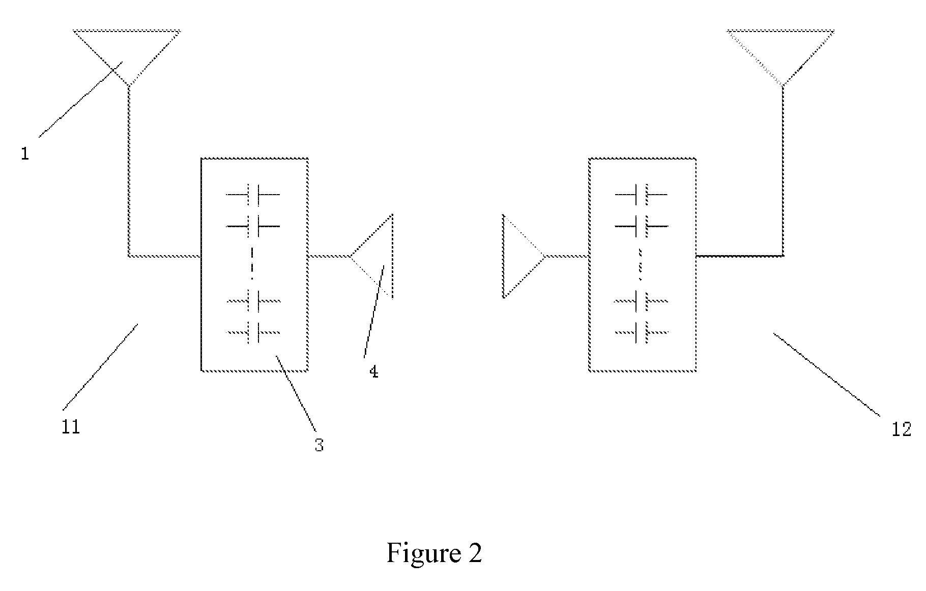 Device for improving the stray isolation between the antennas in the bilateral antenna and the method thereof