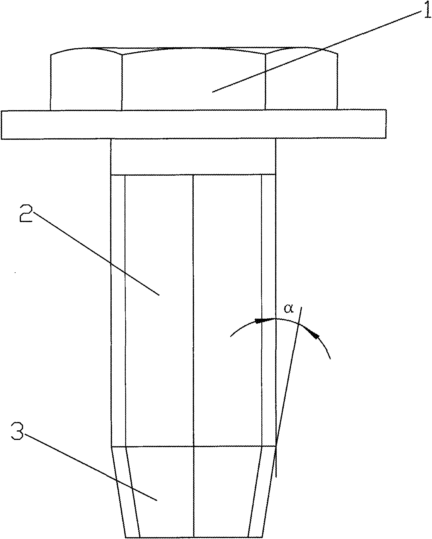 Self-tapping lock screw