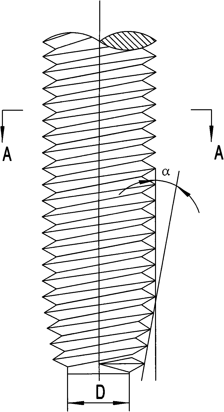 Self-tapping lock screw