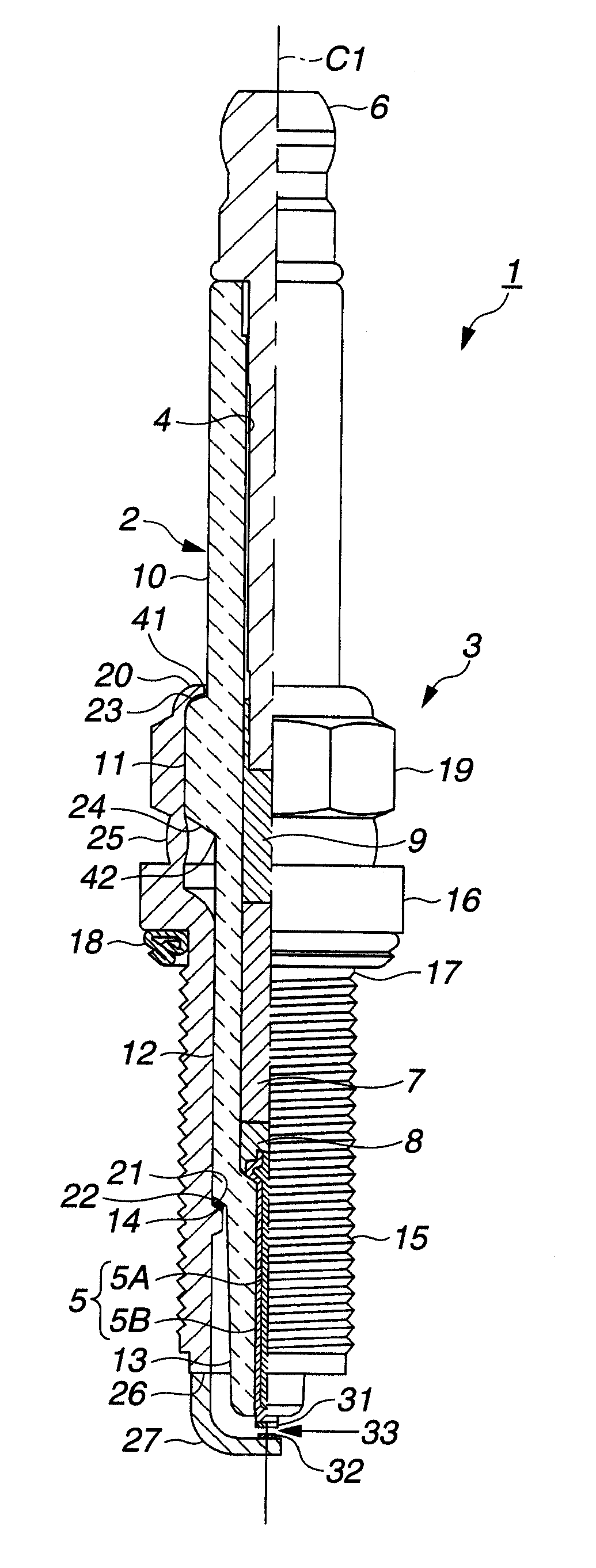 Spark plug of internal combustion engine