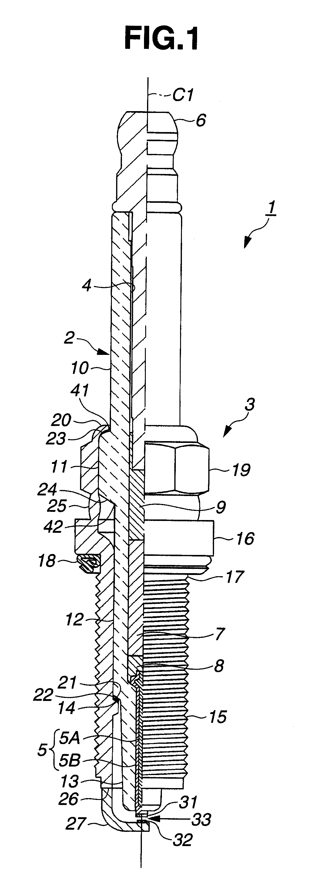 Spark plug of internal combustion engine