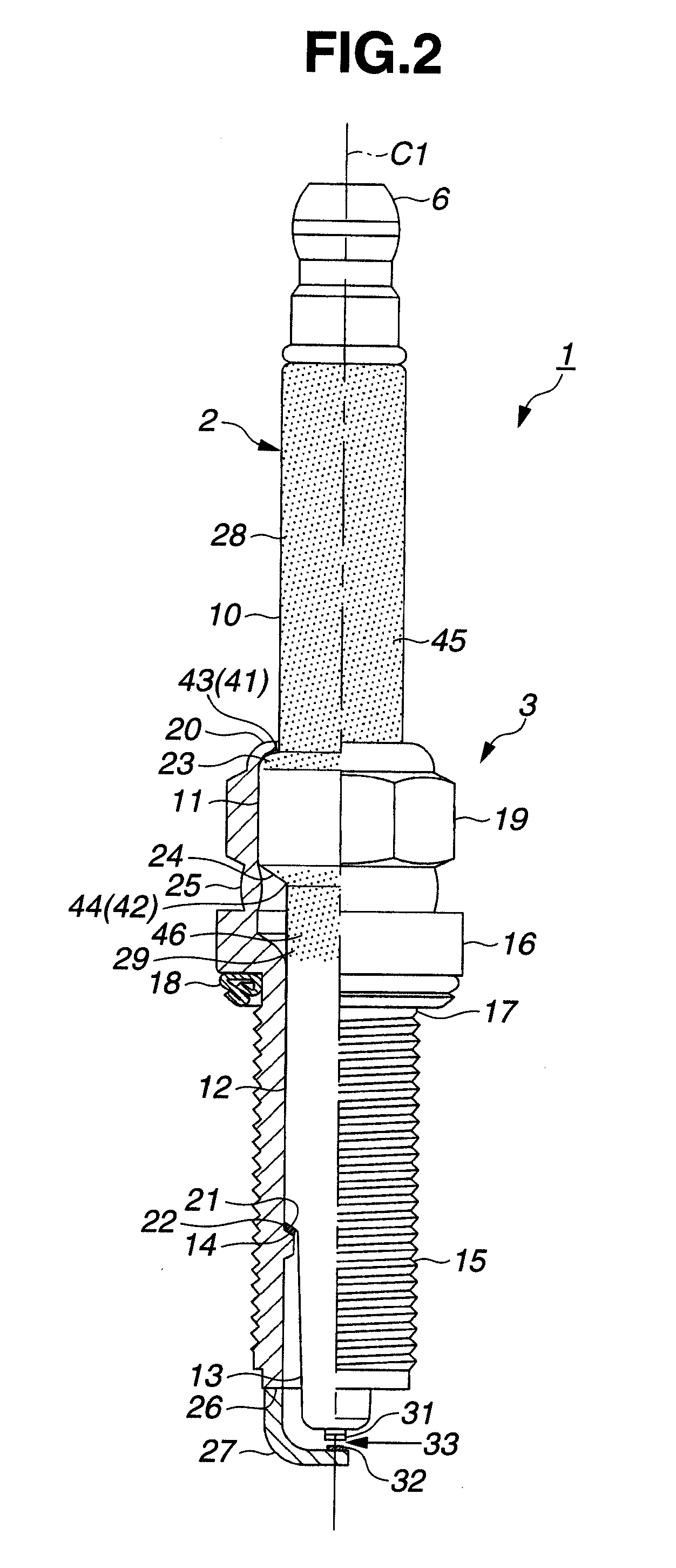 Spark plug of internal combustion engine