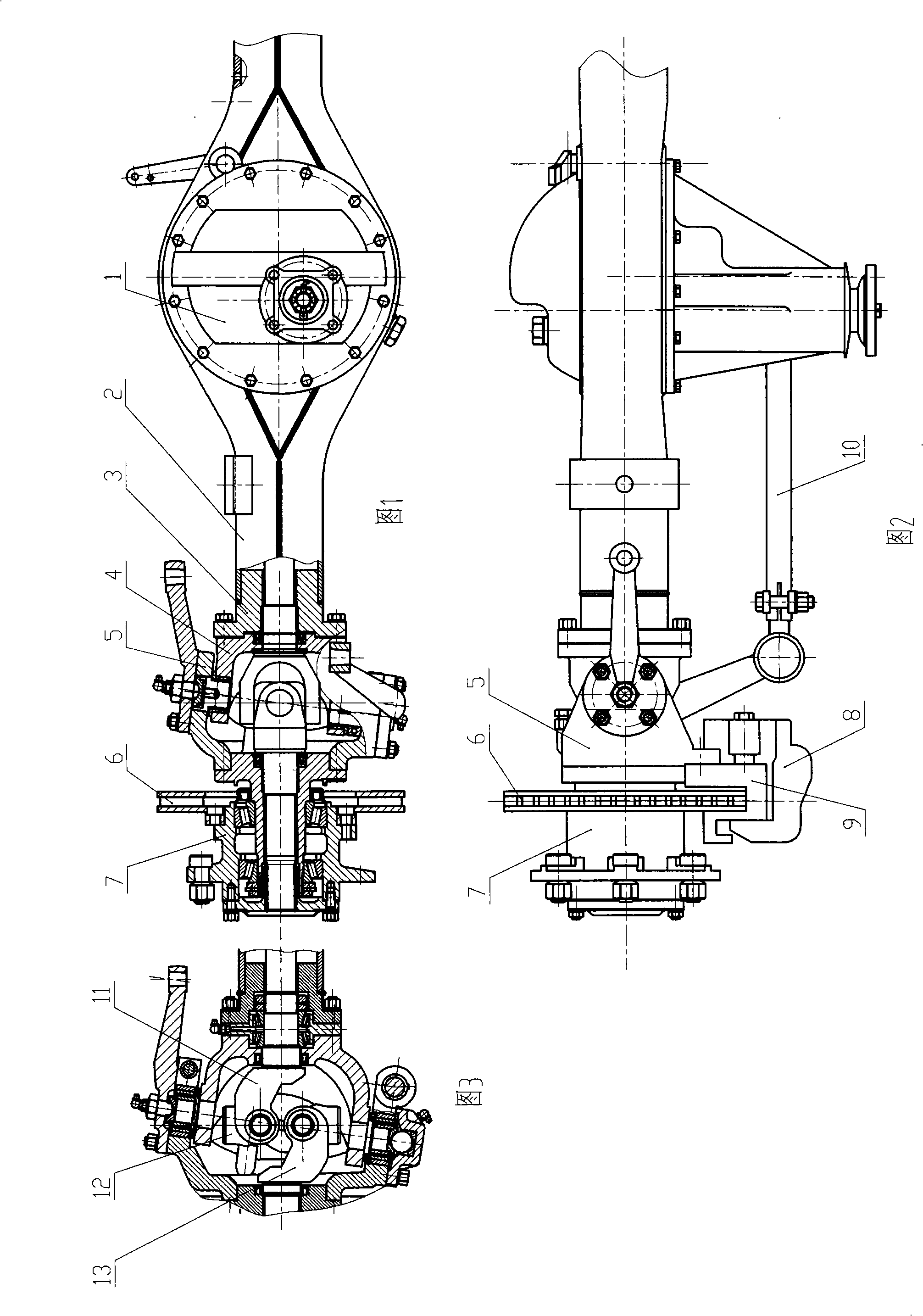 Roadlouse drive front axle