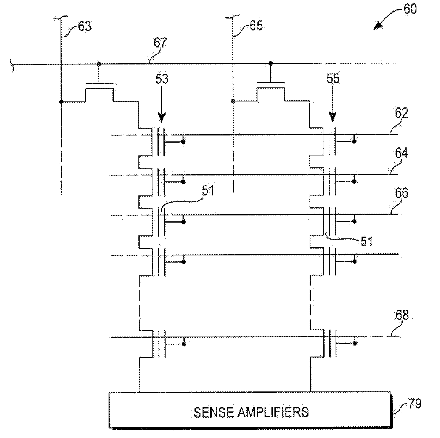 SONOS memory array with improved read disturb characteristic