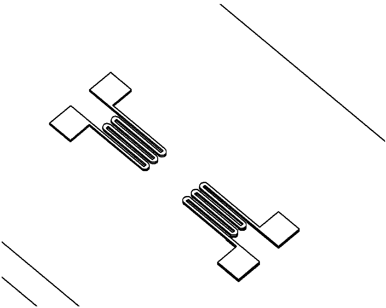 A kind of high temperature synchronous compensation film strain gauge and its preparation method