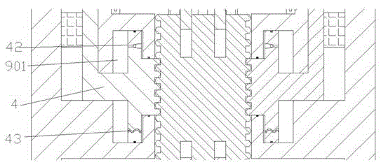 Mold equipment with position locking block