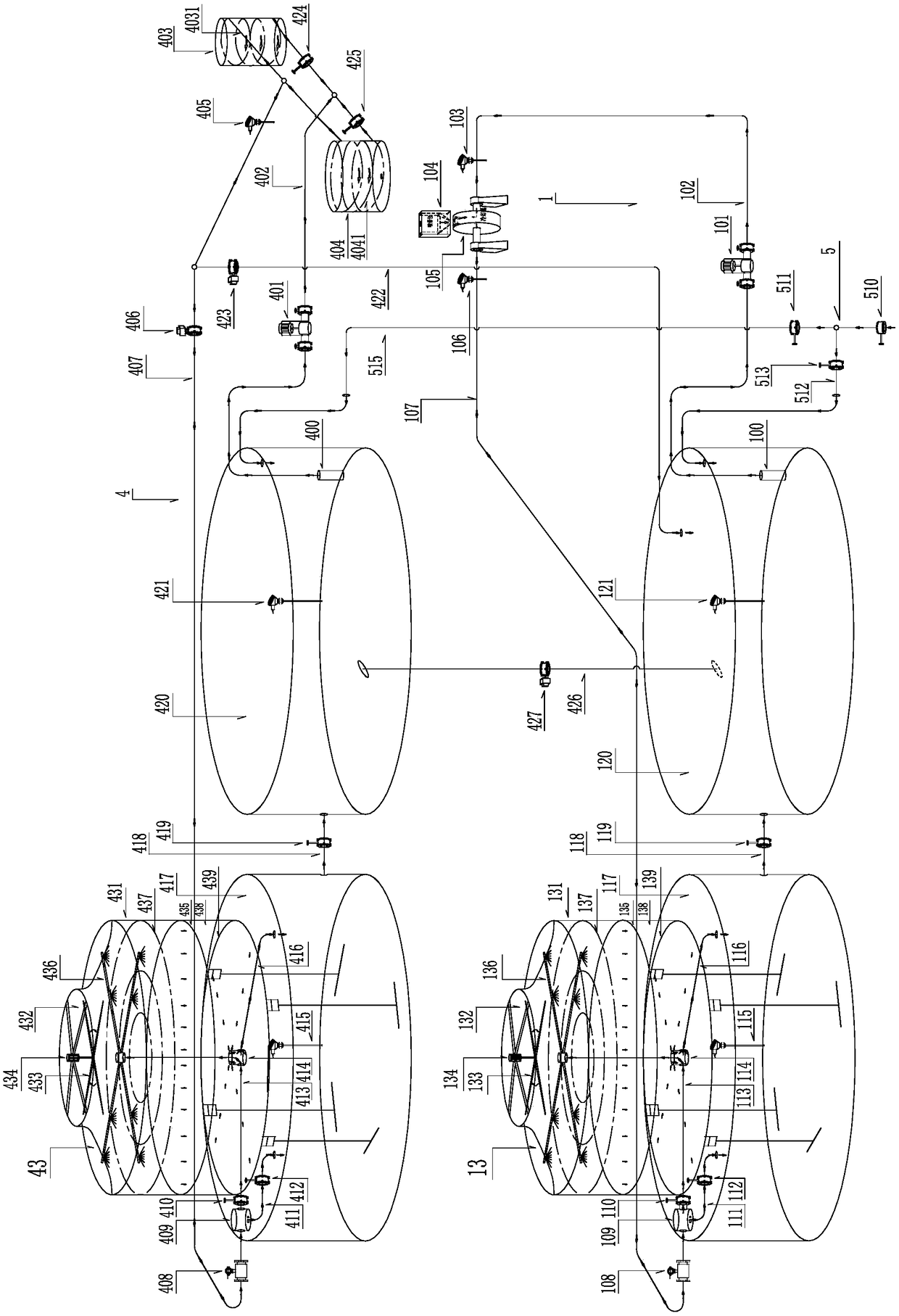 Spray belt cooling water high and low temperature dual control system with a plurality of stainless steel water pools being connected in series