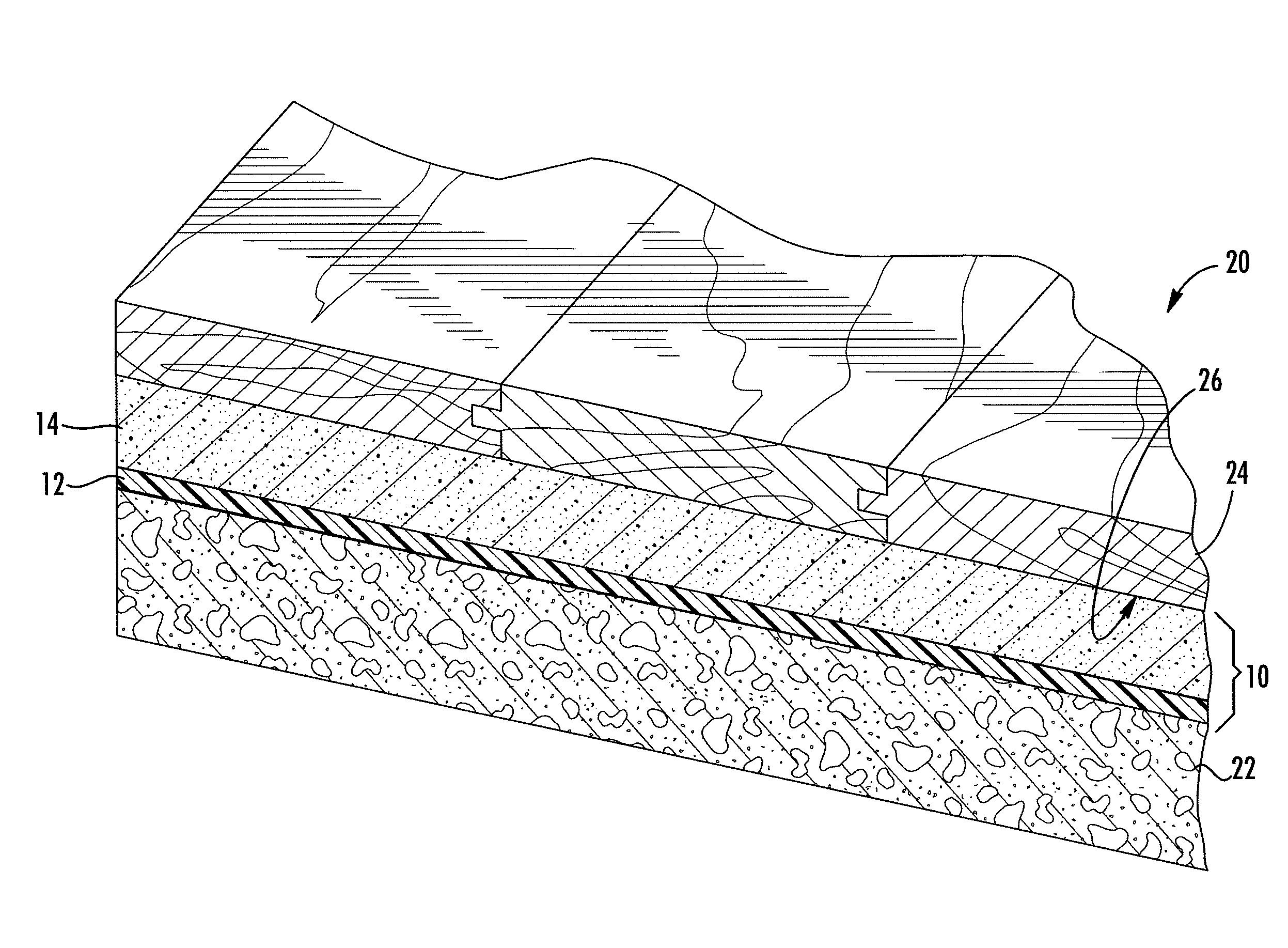 Alkaline and Heat Resistant Foam Composite and Floor Underlayment