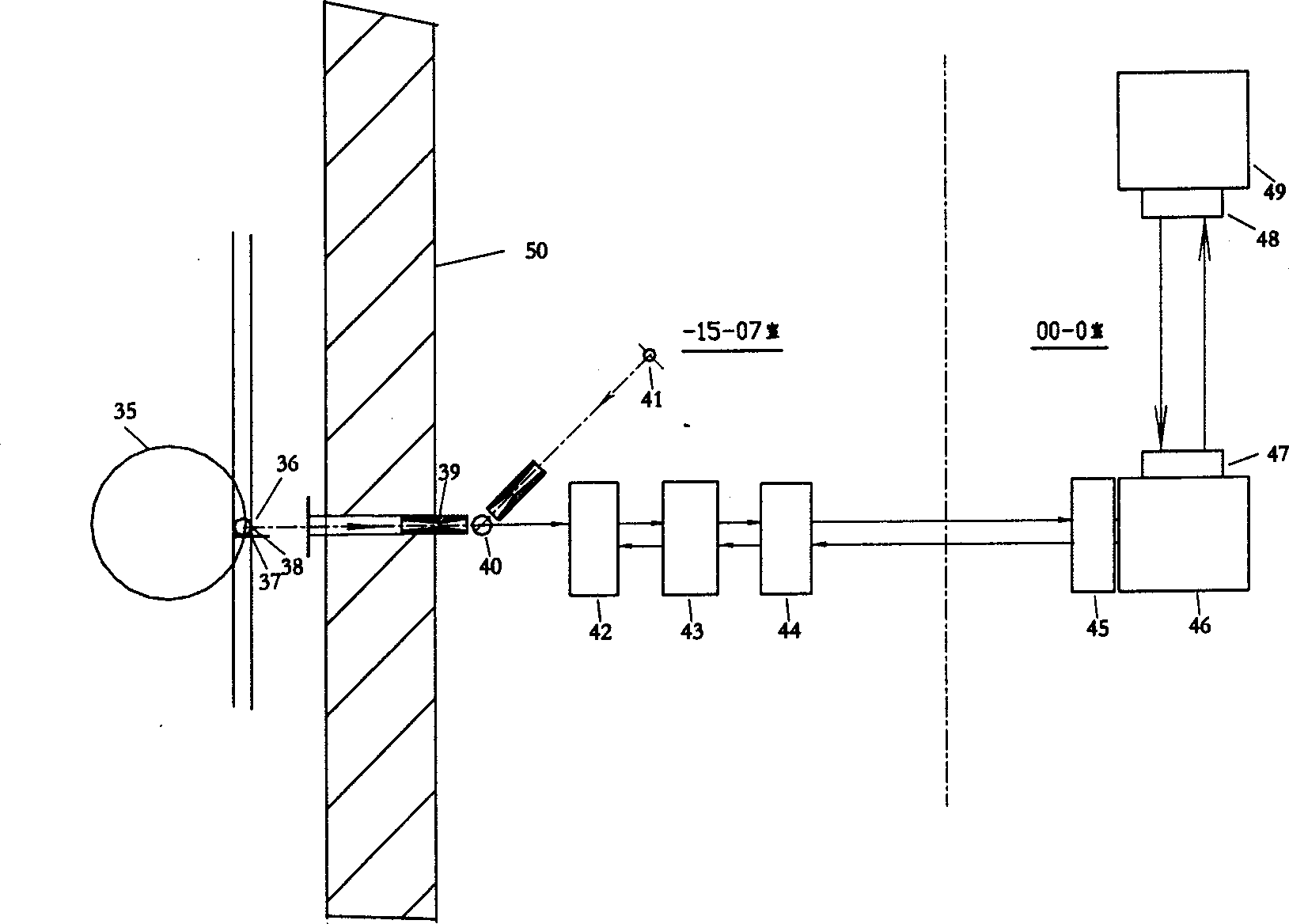 Online measuring method for burn-up level of fuel element of sphere type modular high-temperature gas-cooling reactor