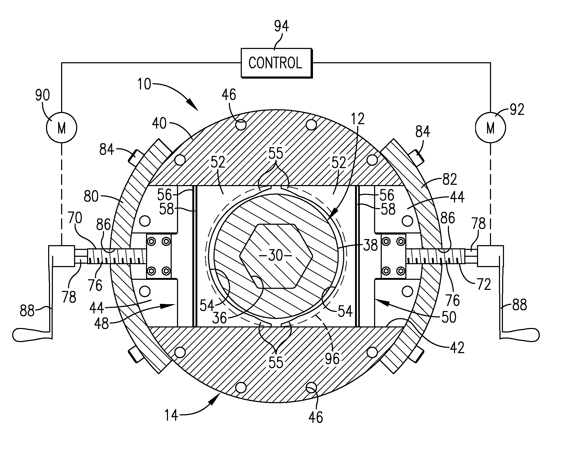 Extruder mid-barrel adjustable valve assembly