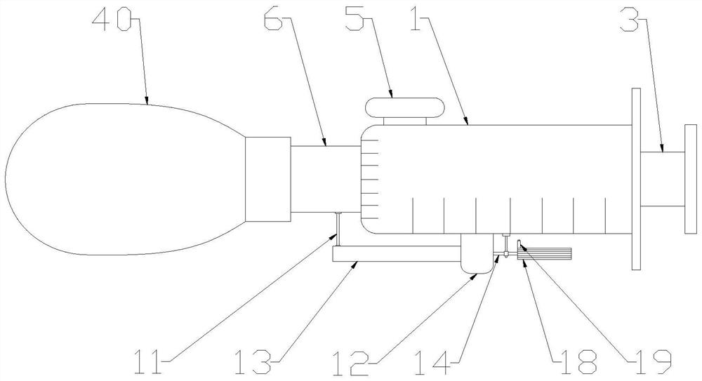 Gynecological nursing dosing device enabling medicine to be evenly diffused in vagina