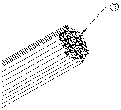 Suspension bridge main cable structure utilizing ventilation steel pipes for dehumidification