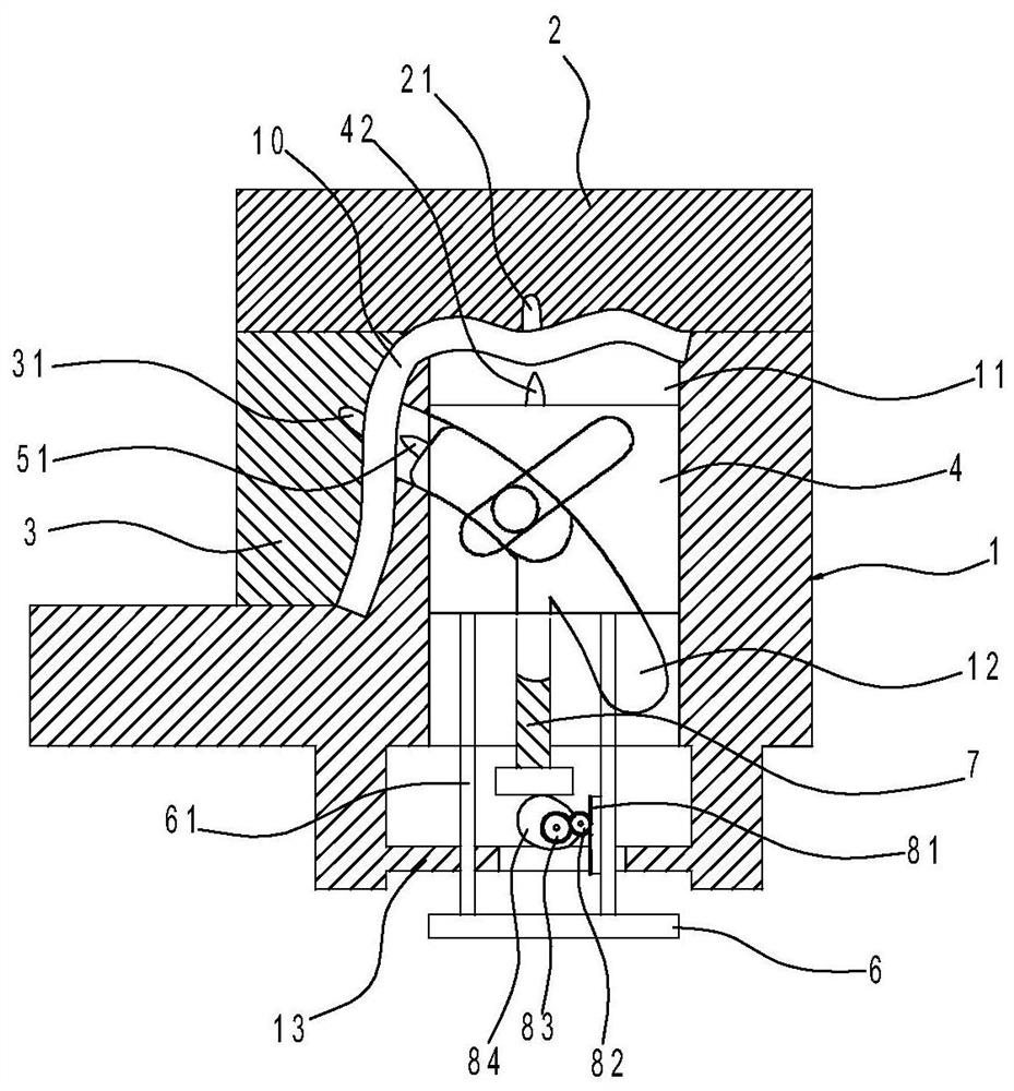 Bending part dual-face punching mold