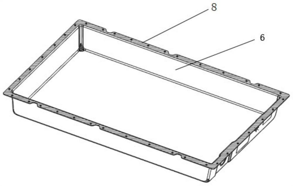 Method for improving surface quality of upper cover of battery and composite battery upper cover