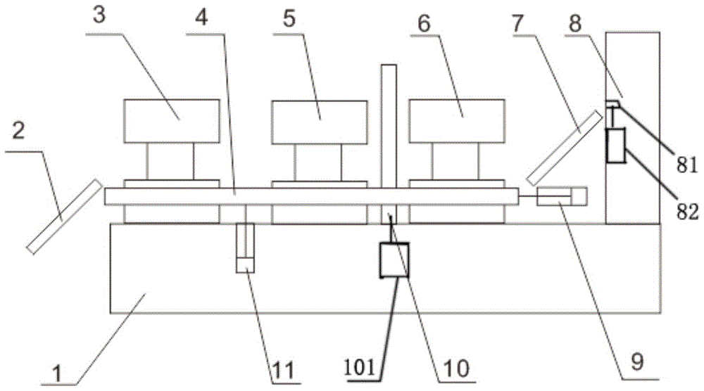 A new type of automatic riveting device for the rear cover of automobile exhaust fan motor