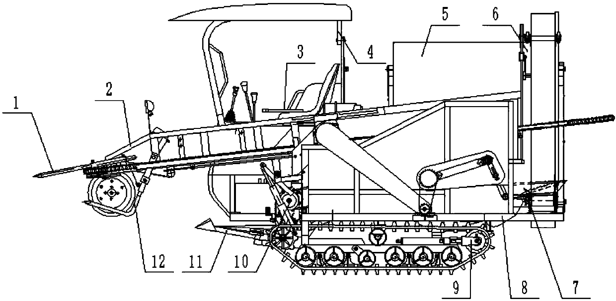 Efficient peanut combine harvester