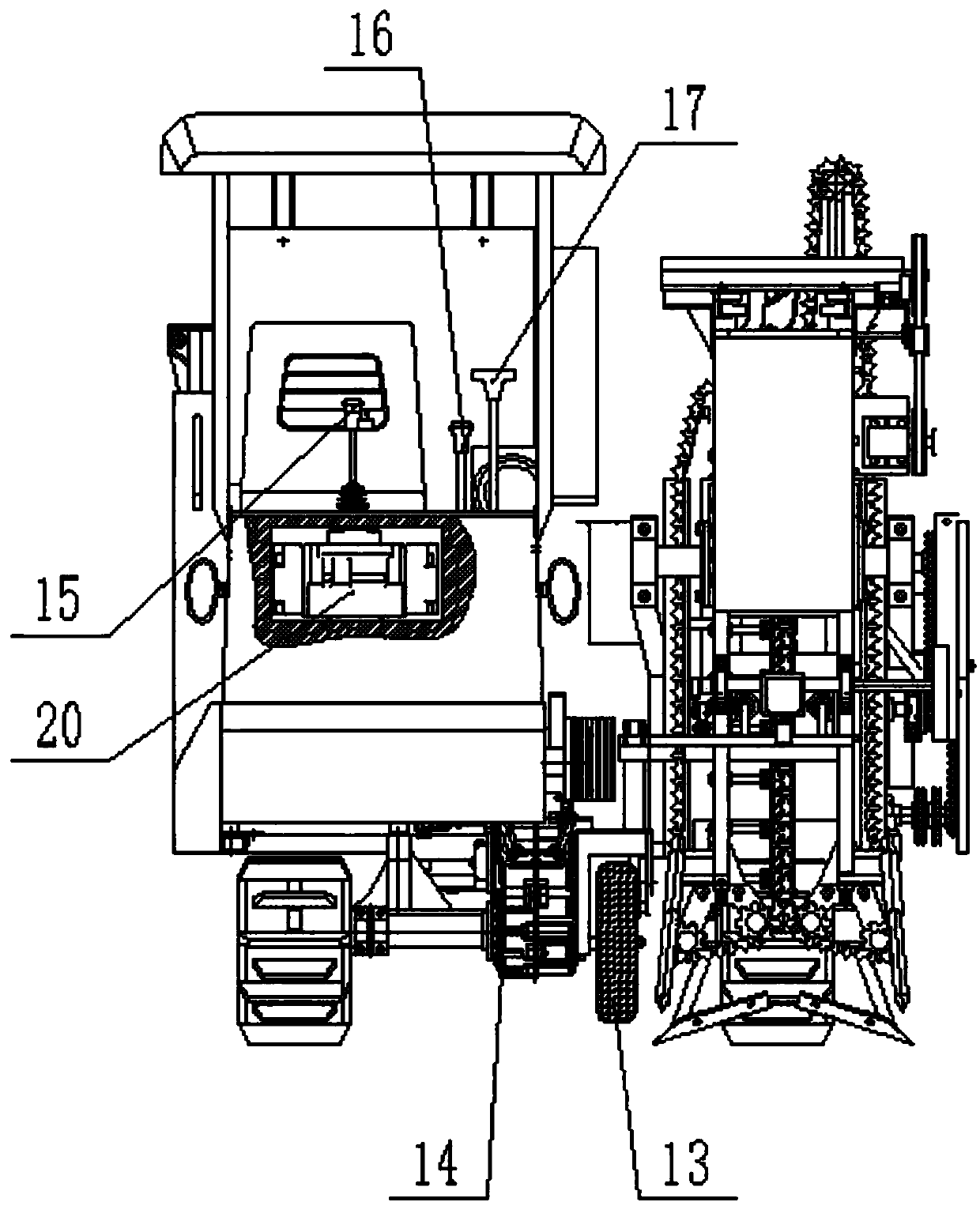 Efficient peanut combine harvester