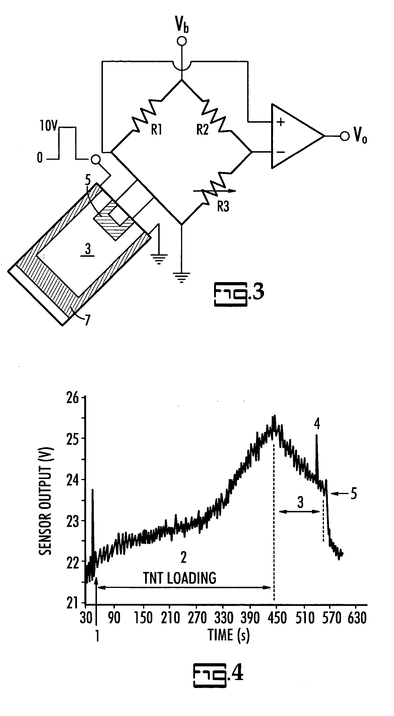 Non-optical explosive sensor based on two-track piezoresistive microcantilever