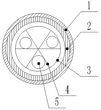 Self-cooling cable and cooling method thereof