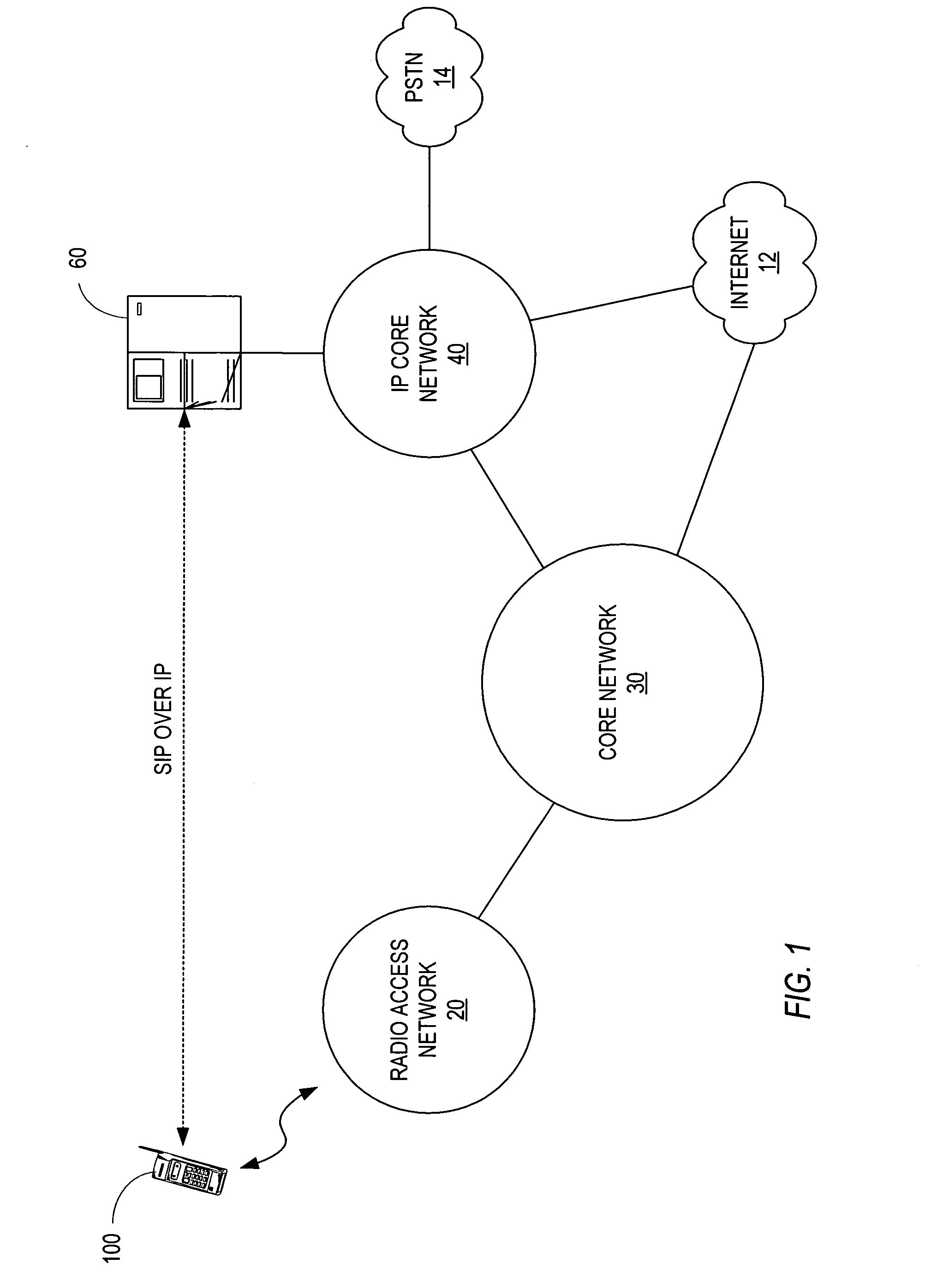 Method of reducing call setup time for IP services in a mobile communication network