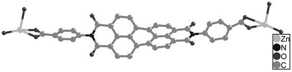 A kind of preparation method and application of bis(n-(4-carboxy)phenyl)peryleneimide zinc complex catalyst