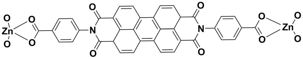 A kind of preparation method and application of bis(n-(4-carboxy)phenyl)peryleneimide zinc complex catalyst