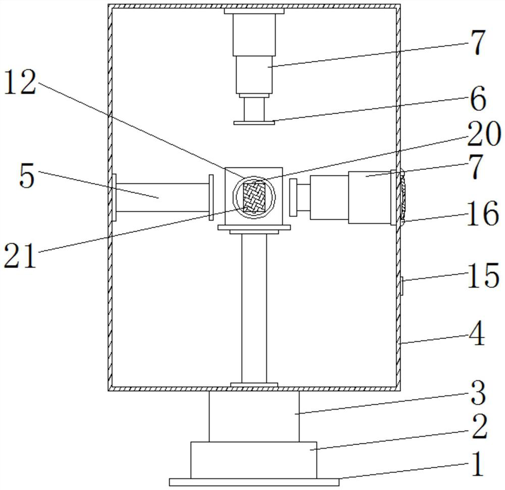 A high-efficiency sponge chopping device