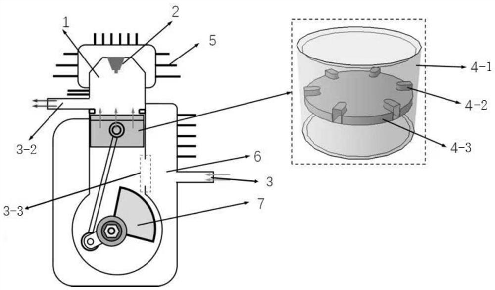 Piston air inlet type two-stroke engine