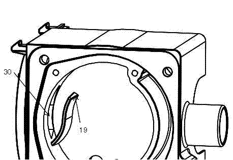 Burner for external spiral intake volatization and atomization type parking heater with flat cap and necking