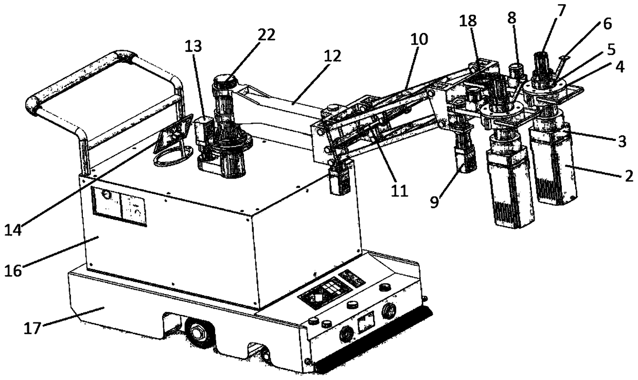 Equipment capable of intelligently disassembling and assembling truck tail hook frame layer board bolts