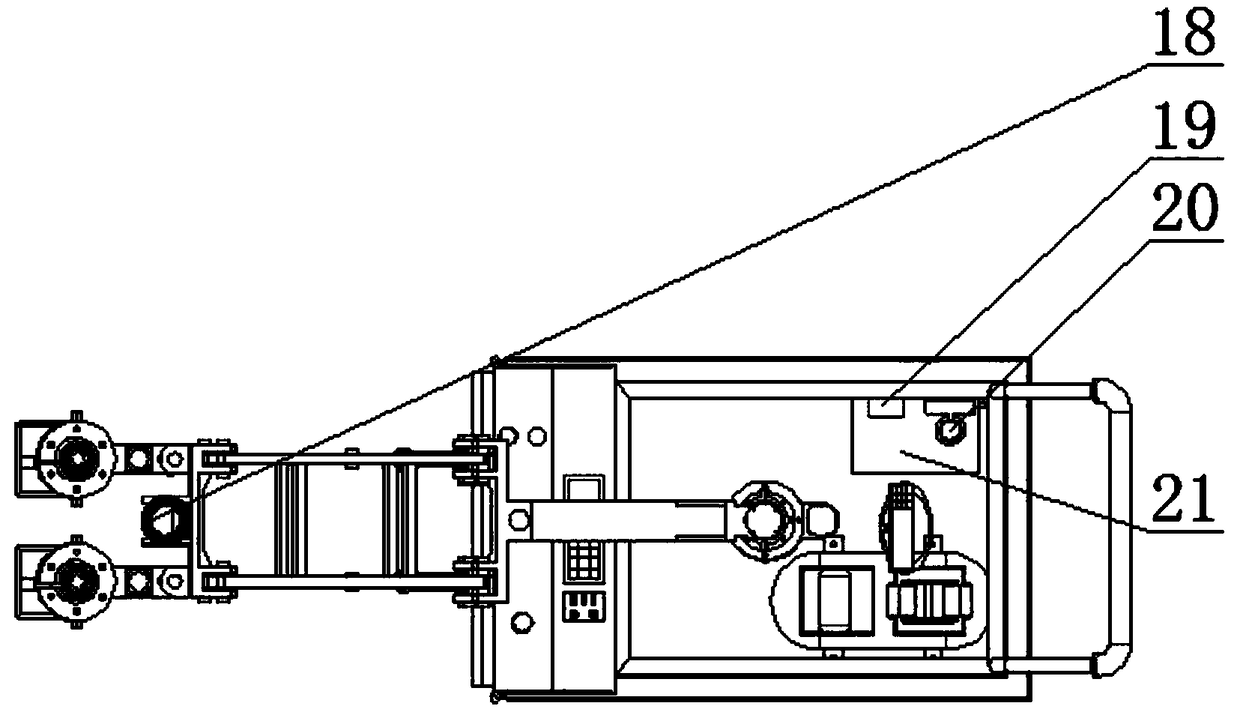 Equipment capable of intelligently disassembling and assembling truck tail hook frame layer board bolts