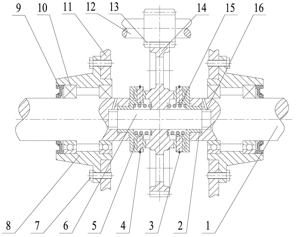 Sliding gear type differential device