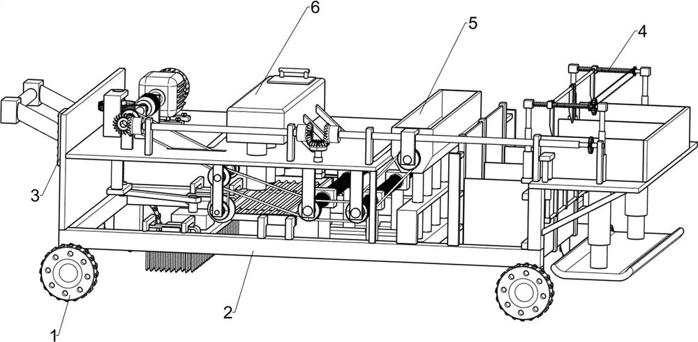 Rice seedling raising device with an automatic sowing function