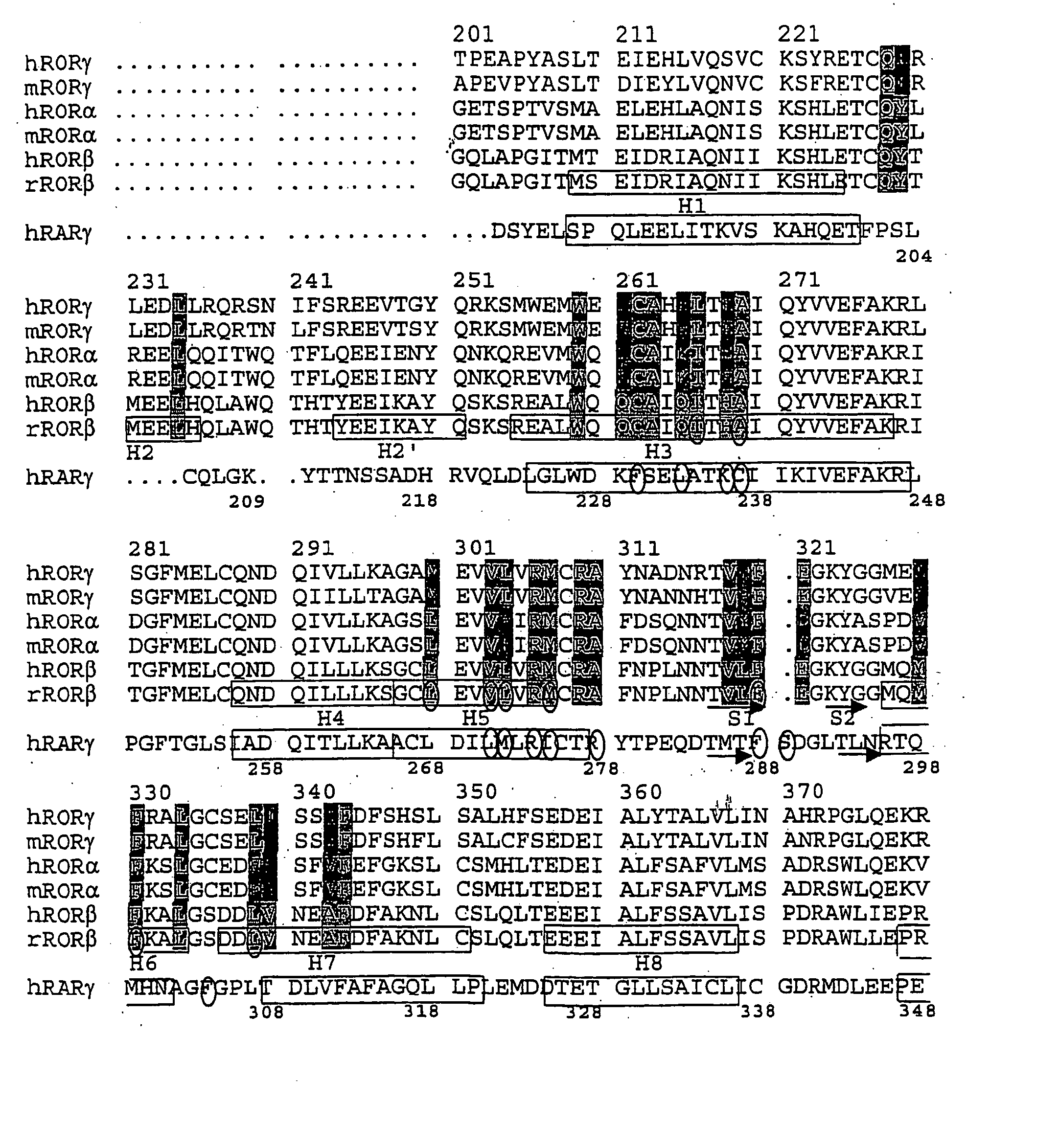 Polypeptides derived from retinoic acid-related orphan receptor(ror) and their applications